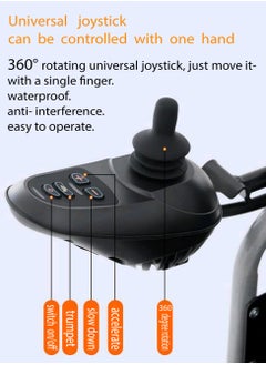 STARMED Starmed Electric Power Wheelchair, Folding, Black, Lightweigh, automatic Adjustment, fully lying and easy to carry wheelchair  - Image 2