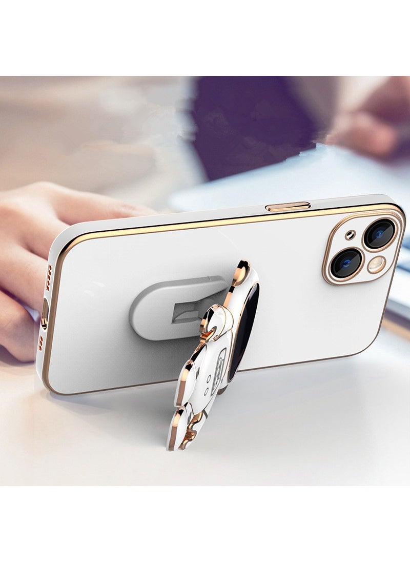 TahTicMer Apple iPhone 11 Pro Max Compatible Case Astronaut Hidden Stand Silicone Holder Foldable Laser TPU  - Image 3