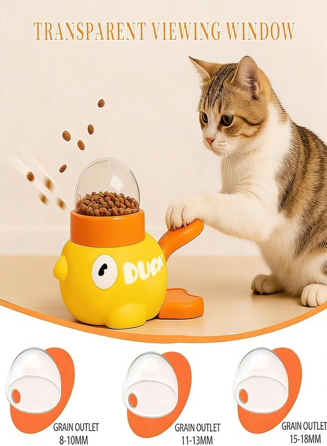 Dog Interactive Treat Dispenser Toy, 2-in-1 Duck Shaped Slow Feeder, Dog Food Treat Feeding Dispenser, Mentally Stimulating Toys for Small & Medium Dogs Cats Pets, Reduces Bloating Anti-Gulping - Image 3