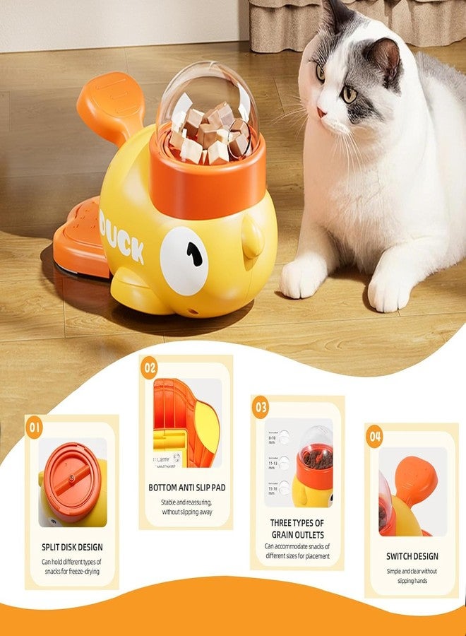 Dog Interactive Treat Dispenser Toy, 2-in-1 Duck Shaped Slow Feeder, Dog Food Treat Feeding Dispenser, Mentally Stimulating Toys for Small & Medium Dogs Cats Pets, Reduces Bloating Anti-Gulping - Image 2