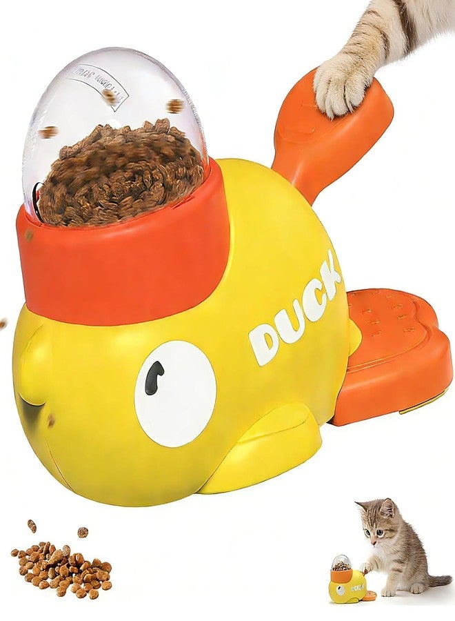 Dog Interactive Treat Dispenser Toy, 2-in-1 Duck Shaped Slow Feeder, Dog Food Treat Feeding Dispenser, Mentally Stimulating Toys for Small & Medium Dogs Cats Pets, Reduces Bloating Anti-Gulping - Image 1