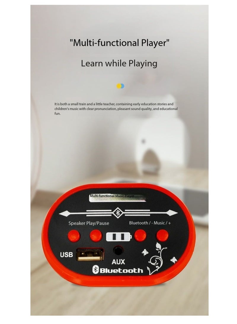 Kids' Electric Train Set - Ride-On Toy Car with Detachable Locomotive & Carriage, Music Playback, Children's Scooter, Kids' Ride-On Vehicle,Riding Toy, Early Education Toy, Kids' Toy Car, Ideal Gift for Boys & Girls  - Image 3