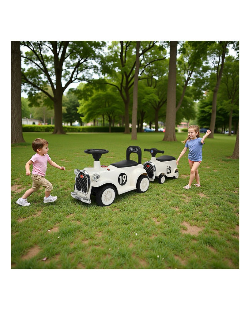 Kids' Electric Train Set - Ride-On Toy Car with Detachable Locomotive & Carriage, Music Playback, Children's Scooter, Kids' Ride-On Vehicle,Riding Toy, Early Education Toy, Kids' Toy Car, Ideal Gift for Boys & Girls  - Image 1
