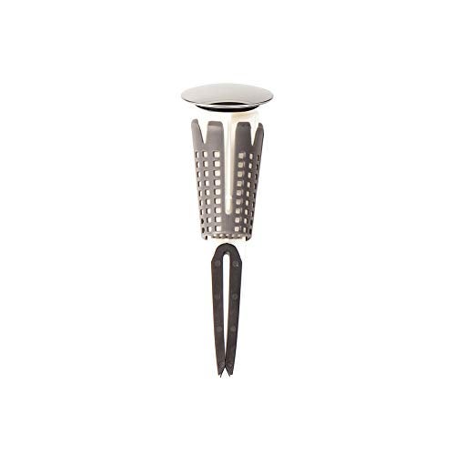 PermaFLOW PF WaterWorks SinkSTRAIN Universal Never Clog Hair Catcher Pop-Up Stopper (Cap Diameter 1.5 inch); Chrome; PF0255 - Image 1