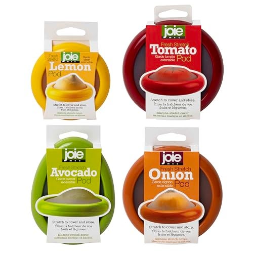 Joie Food Saver Set, Avocado, Tomato, Onion, and Lemon Stretch Pods, Silicone, One Size, 4 Count - Image 1