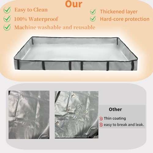 DZWLKJ Guinea Pig Cage Liner Tarp Bottom Waterproof and Washable Base Also for Rabbits, Bunny, Chinchesillas, Hedgehog, Ferrets and Other Small Animals(24x72 inches) - Image 5