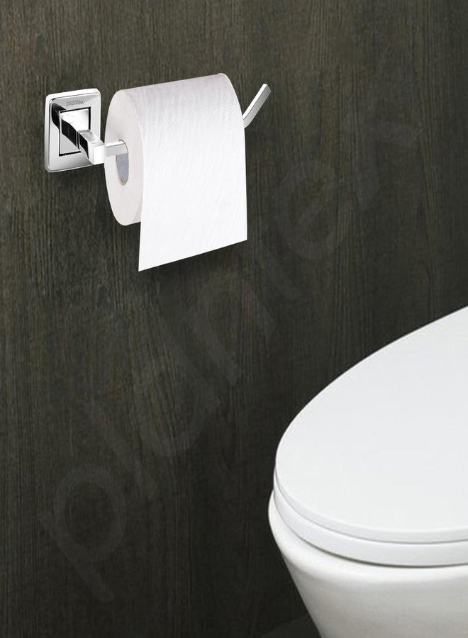 Plantex Stainless Steel Toilet Paper Roll Holder/Toilet Paper Holder/Tissue Paper Roll Holder for Bathroom Accessories (Chrome) - Image 3