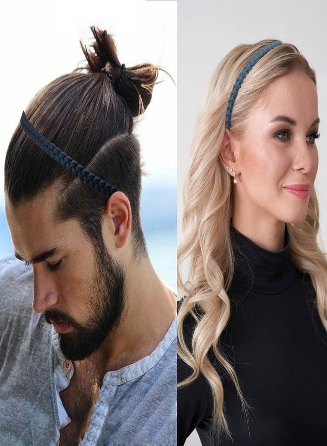 LAPOHI 10 PCS Colorful Fashion Effortless Plastic Headbands with Teeth No Slip Comb Hair Bands for Women, Men, Teen Girls - Image 3