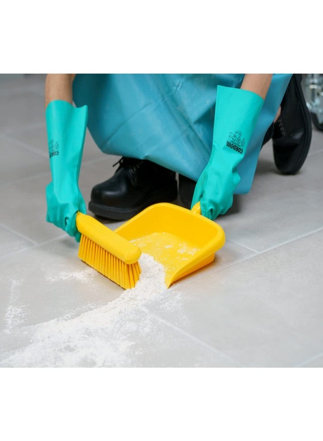 SPARTA Large Handheld Dustpan with Hanging Hole, Heavy-Duty Plastic Dustpan with Wide Lip for Countertops and Surfaces, Plastic, 10 Inches, Yellow - Image 5