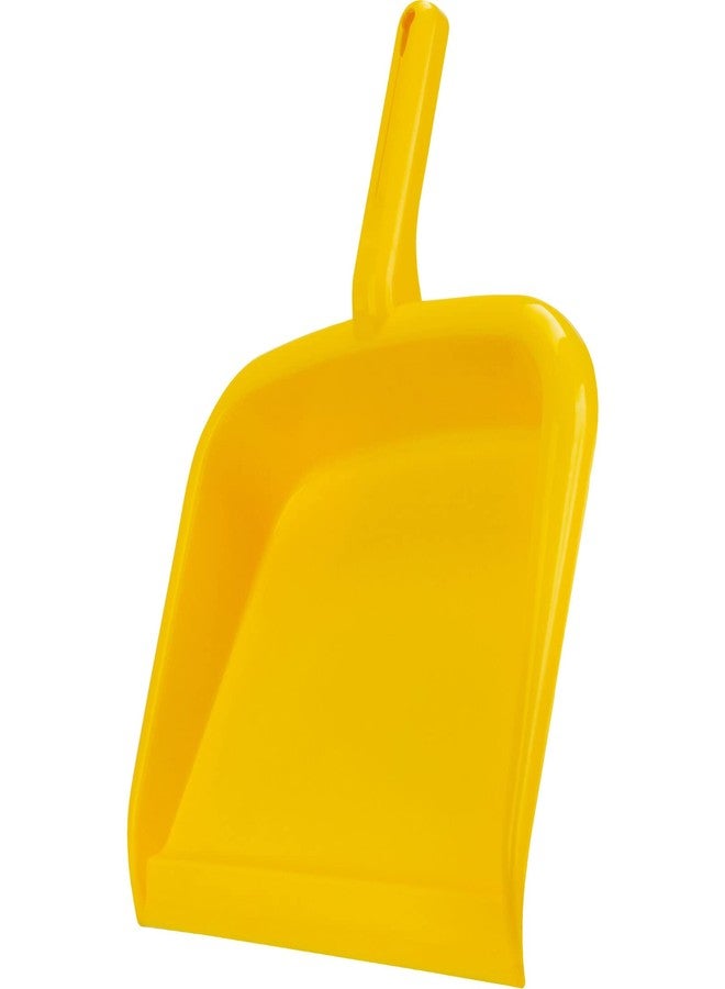 SPARTA Large Handheld Dustpan with Hanging Hole, Heavy-Duty Plastic Dustpan with Wide Lip for Countertops and Surfaces, Plastic, 10 Inches, Yellow - Image 2