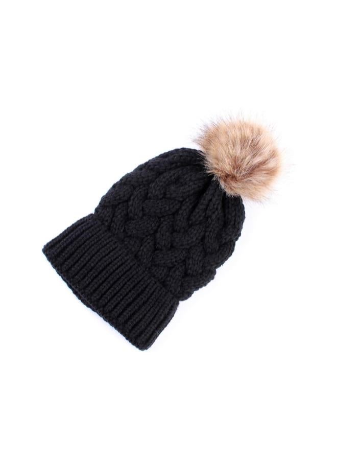 klarako 2PCS Mother&Baby Hat Parent-Child Hat Family Matching Cap Winter Warmer Knit Wool Beanie Ski Cap - Image 4
