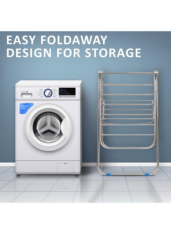 Home Pro منصة تجفيف الملابس الثقيل من الفولاذ المقاوم للصدأ ديلوكس 16M - Image 5