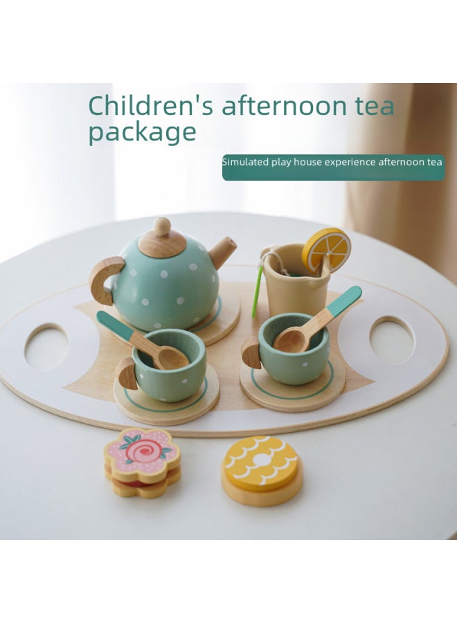 Children's Simulated Ice Cream Shop Tea Set Selling Store Boys Girls Play House Wooden Toys-Color:3 Ice Cream Seller 1.1kg - Image 3