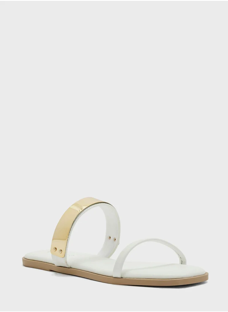 Vincci Double Strap Flat Sandals