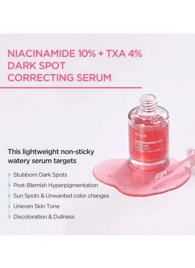 Anua korean Premium Korean Skincare! Anua Serum with 10% Niacinamide + 4% Tranexamic Acid, Infused with Ceramide, Hyaluronic Acid and Vitamin B12, Natural Hue, Fragrance-Free Formula, Ideal for Sensitive Skin, Achieve Glass Skin, 30 ml  - Image 5