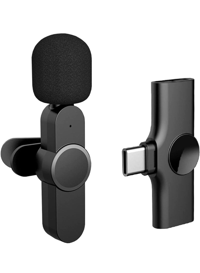 Type-c Wireless Lavalier Microphone for Recording/YouTube Facebook Live Stream/Vlog Noise Reduction Wireless Mic for Andriod Phones/Tablet/Computer(No Need App/Bluetooth) - Image 4