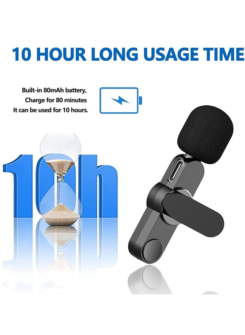 Type-c Wireless Lavalier Microphone for Recording/YouTube Facebook Live Stream/Vlog Noise Reduction Wireless Mic for Andriod Phones/Tablet/Computer(No Need App/Bluetooth) - Image 2