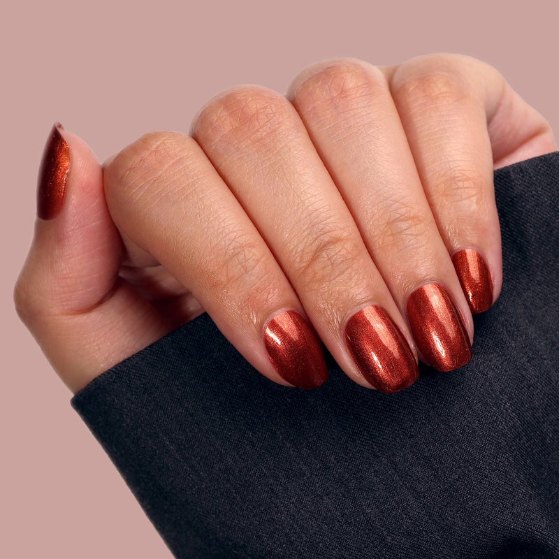 LONDONTOWN lakur Nail Polish - Chip-Resistant, Non-Toxic, Conditions & Hydrates Nails | Metallic Cinnamon, Posh Forever, .40 fl oz - Image 3