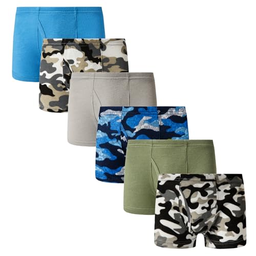 Winging Day Boys' Pure Cotton 6-Pack Boxer Brief Underwear Size 10T - Image 1