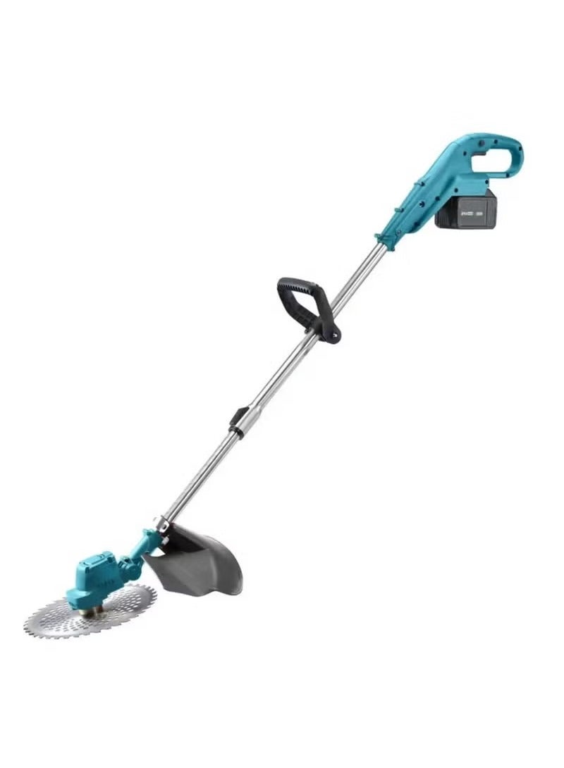 Generic Electric Cordless Garden Mower 2000W 9 Inch Brushless Electric Grass Trimmer Cordless Lawn Mower Hedge Trimmer Adjustable Handheld Garden Pruning Tool  - Image 1
