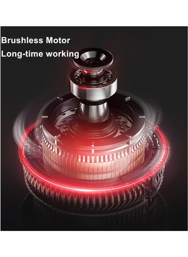 Generic Electric Cordless Garden Mower 2000W 9 Inch Brushless Electric Grass Trimmer Cordless Lawn Mower Hedge Trimmer Adjustable Handheld Garden Pruning Tool  - Image 5