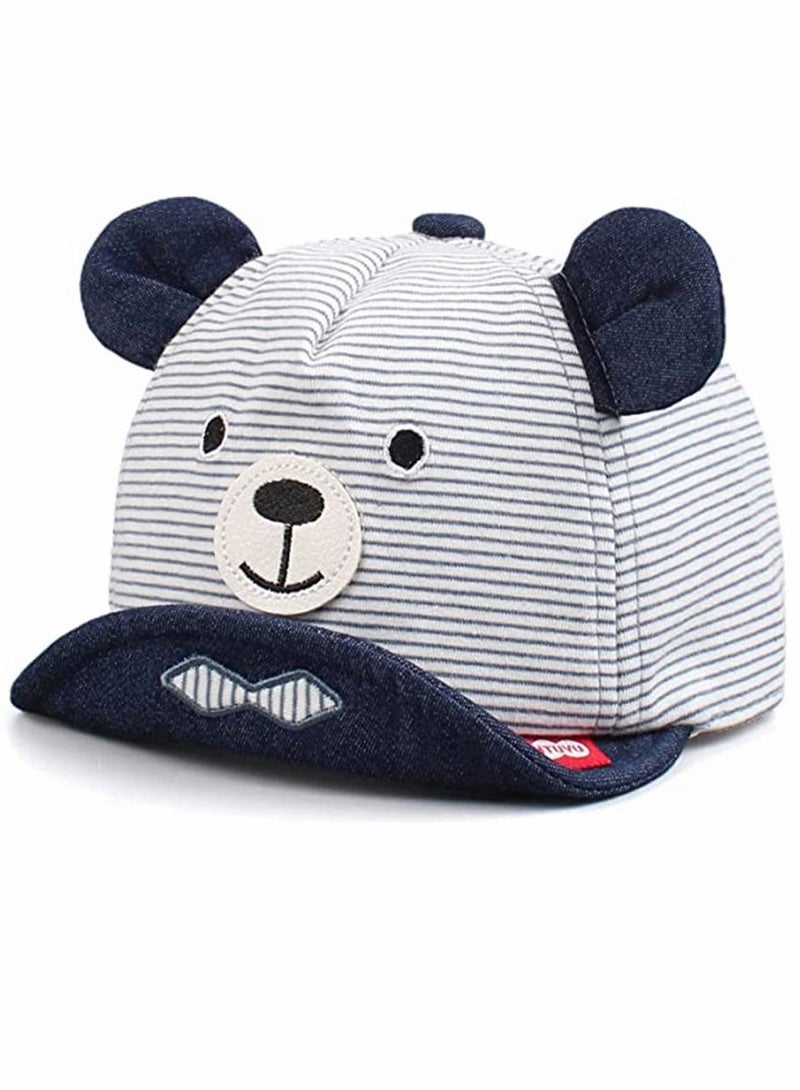 Y&D Baby Duck Baseball Hat Cap, Infant Kids Sun Bear Cute Cartoon Caps Spring Summer and Autumn Novel Thin Cap Flat Tongue Fashion Breathable Comfortable Cotton  - Image 1