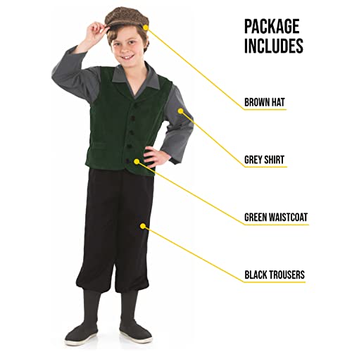 fun shack Colonial Costume for Boys, Kids Victorian Pioneer Outfit, Historical Boy Costume for Dress Up, X-Large - Image 3