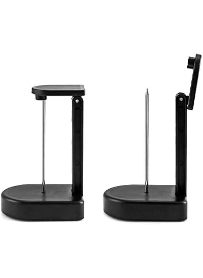 Arabest Paper Memo Holder Receipt Holder, 2 Packs Black Receipt Invoice Spike Stick Bill Fork Memo Note Spike with Safety Cap and Base - Image 3
