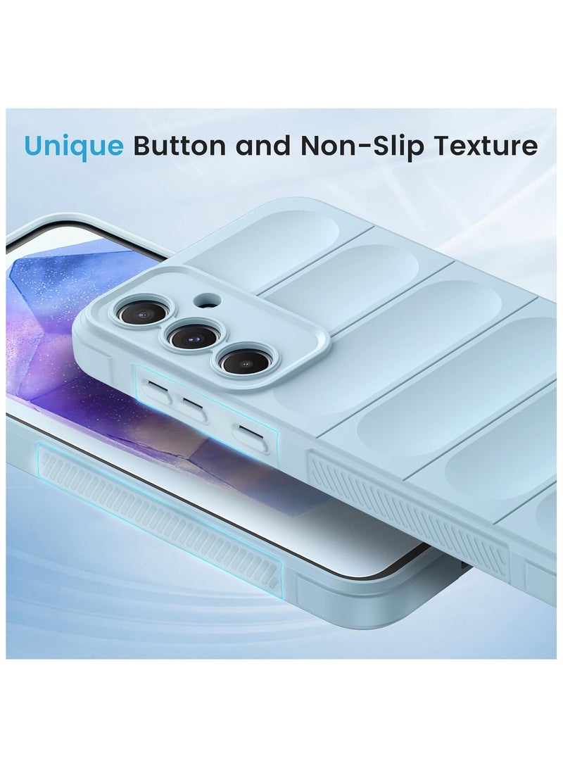 general For Samsung Galaxy A55 5G Case [3D Ergonomic Design], Rugged Thin Soft TPU Shockproof Cover for Samsung Galaxy A55, with Non-Slip Textured Side Frames and Soft Microfiber Lining - Image 5