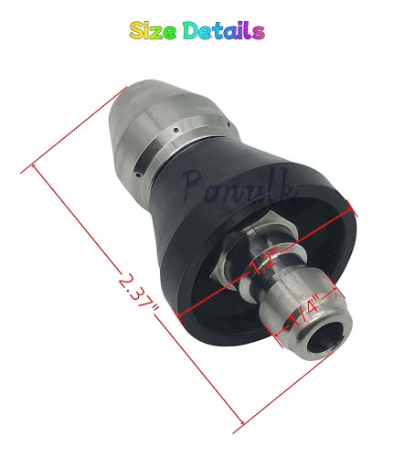 Ponulk Sewer Jetter Nozzle 5000 PSI Stainless Steel Drain Cleaning Nozzle with 14 Quick Connect Orifice 65 Pressure Washer Sewer Jet Nozzle - Image 3