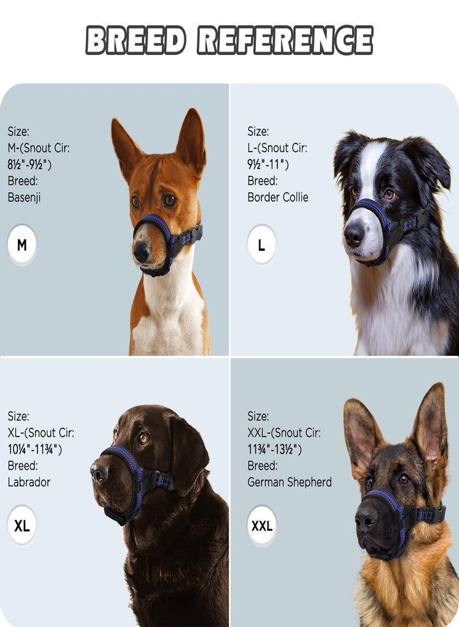 BONTHEE Dog Muzzle,Anti-Bite Adjustable Breathable Soft Muzzle for Small Medium Large Dogs - Vet Visits, Grooming & Training - Secure Fit, Lightweight Design,Allows Panting and Drinking - Image 3