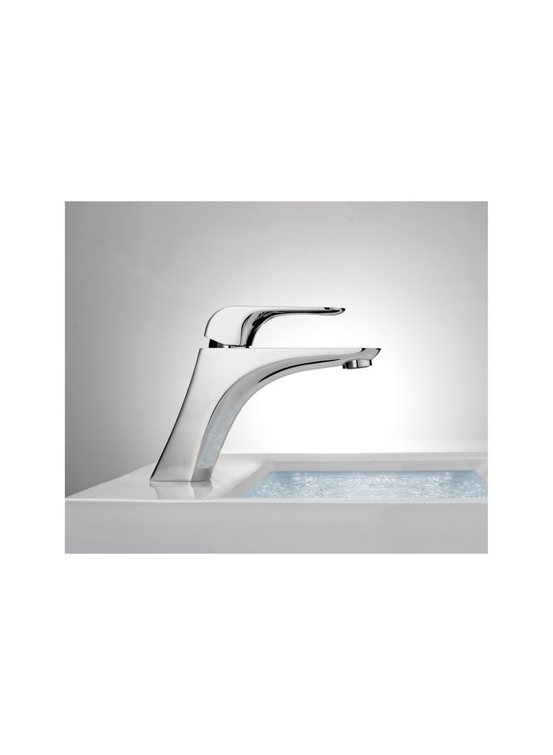 HESANIT Elite Single Lever Basin Mixer with Popup Waste White Gold - 7001WG - Image 2