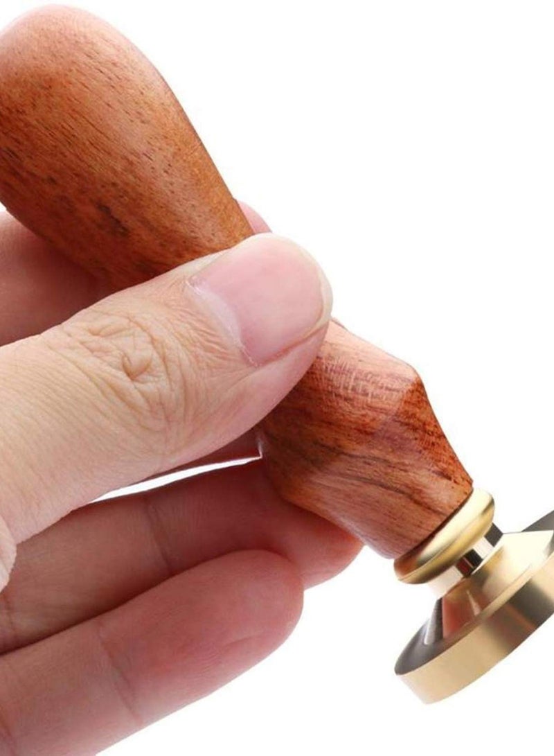 SOLARAE Wax Seal Stamp Elegant Rose Brass Heads and Classic Wooden Handle Sealing Sticks for Invitations Cards Wedding - Image 5