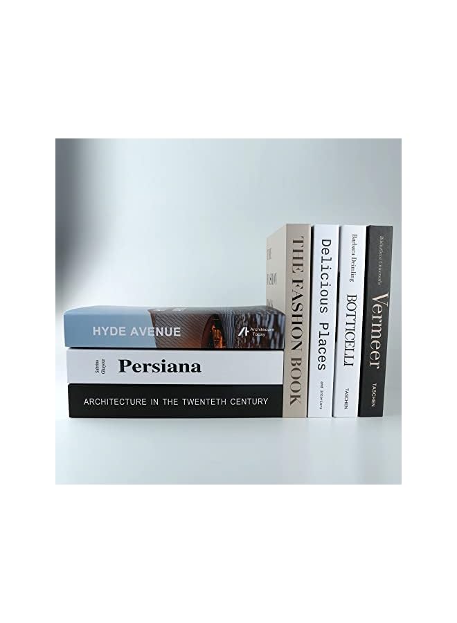 The Bros 7 Pcs Decorative Books for Home décor,Black and whiteshelf Decor Accents Library décor for Home Sweet Stacked Books - Image 4