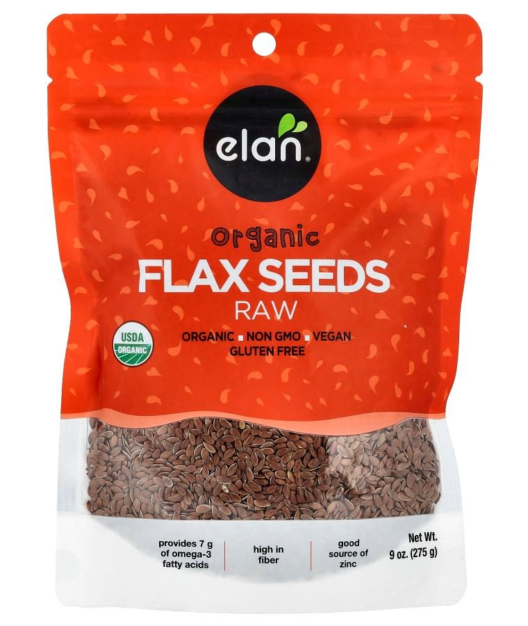 بذور الكتان العضوية الخام 9 أونصات (275 جرام)