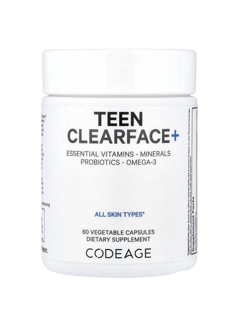 Codeage Teen Clearface+, 60 Vegetable Capsules