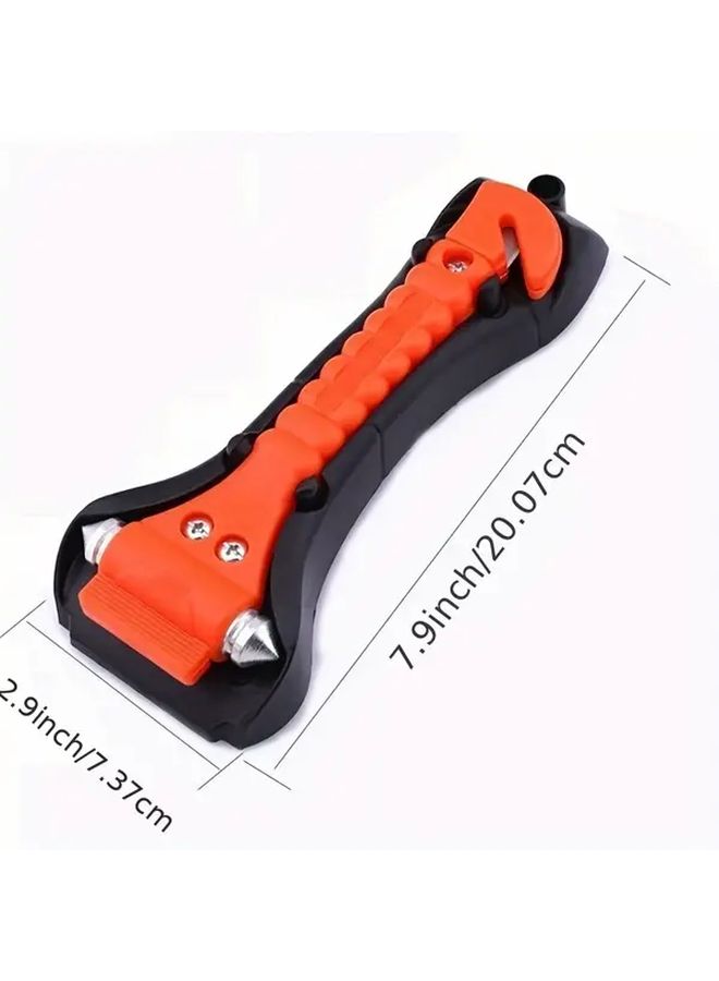 2pcs Red Premium Car Glass Breaker Safety Hammer Emergency Escape Tool With Window Breaker And Seat Belt Cutter Life Saving Survival Kit - Image 2