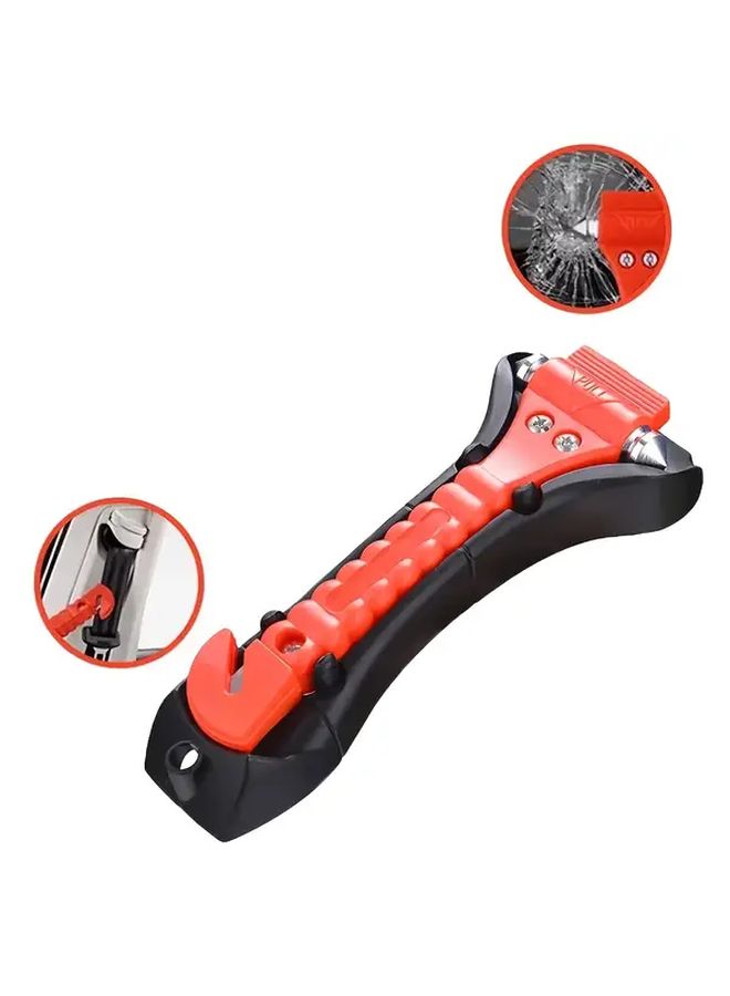 2pcs Red Premium Car Glass Breaker Safety Hammer Emergency Escape Tool With Window Breaker And Seat Belt Cutter Life Saving Survival Kit - Image 4