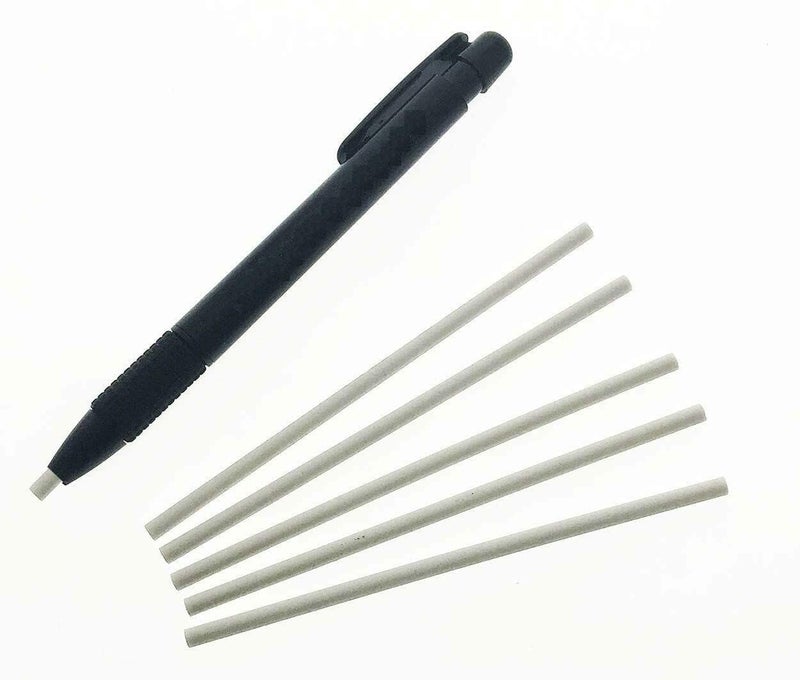 KRYTONE�.Fx Eraser Pen Mechanical Refillable 2.3mm Erase Pen with 5 Eraser Refills for Fine Artwork Sketching Drawing Arts Graphics Designs,Black Eraser - Image 5