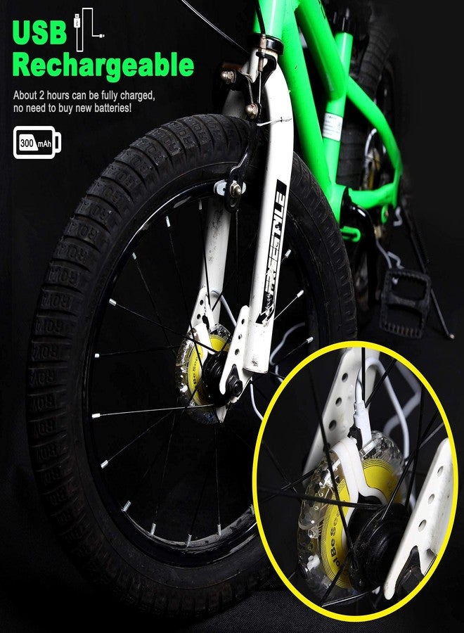 Daway Rechargeable Bike Wheel Lights - A16 Cool Led Bicycle Tire Lights, Safety Kids Adults Hub Accessories For Boys Girls Men Women, Waterproof Bright Spoke Gifts Cycling Disco Party - Image 4