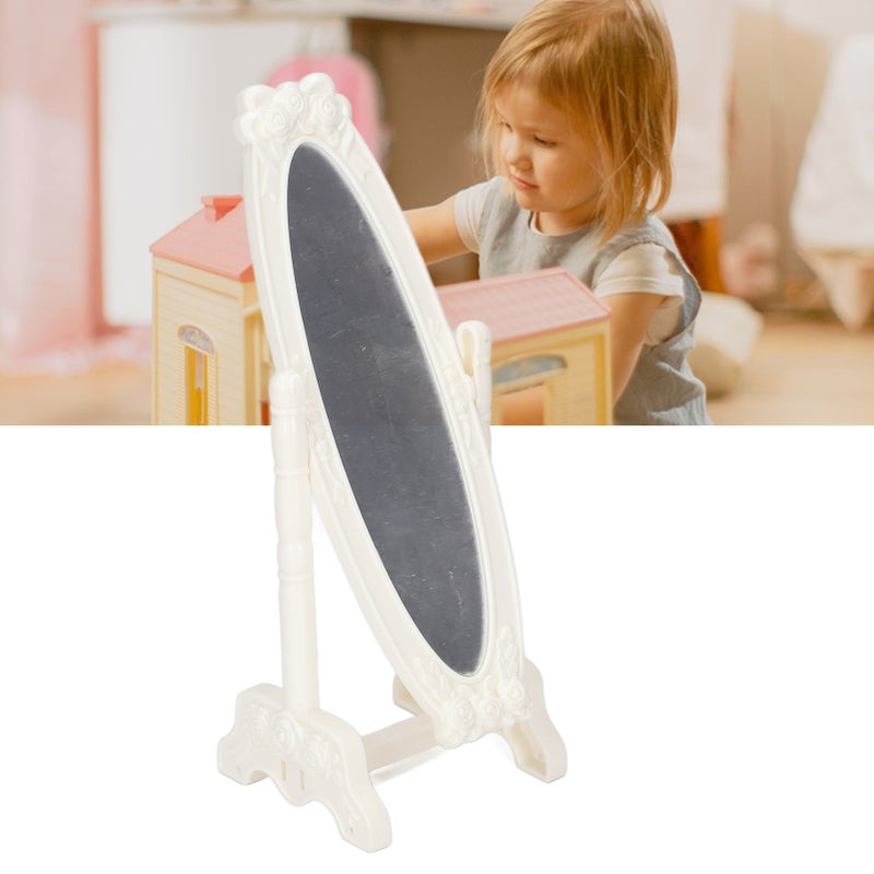 1:12 Scale Dollhouse Floor Mirror Miniature Floor Standing Mirror Dollhouse Decoration Pretend Play Accessory - Image 5