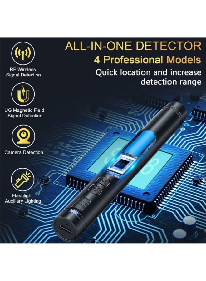 Boyi Hidden Camera Detectors, Bug Detector Anti Spy Detector RF Detector Signal Scanner GPS Tracking Listening Device Finder with 12 Levels Sensitivity and 4 Professional Modes for Travel, Home - Image 2