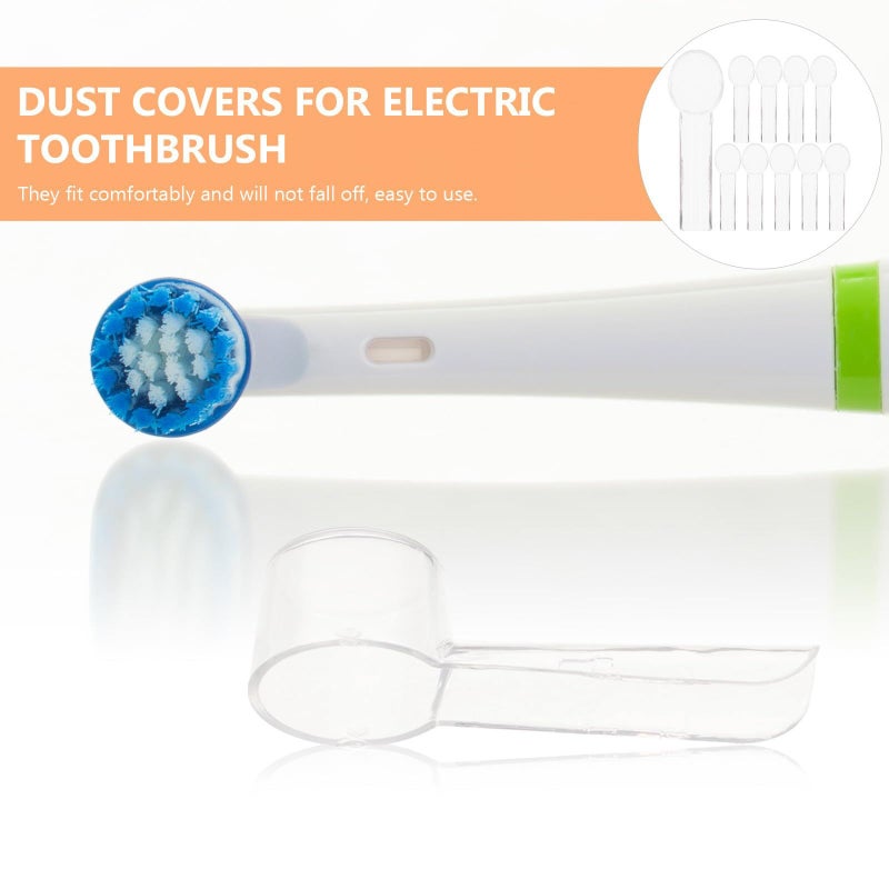 10 Pcs Electric Toothbrush Caps Dustproof Covers Reusable Travel Protection Cover - Image 4
