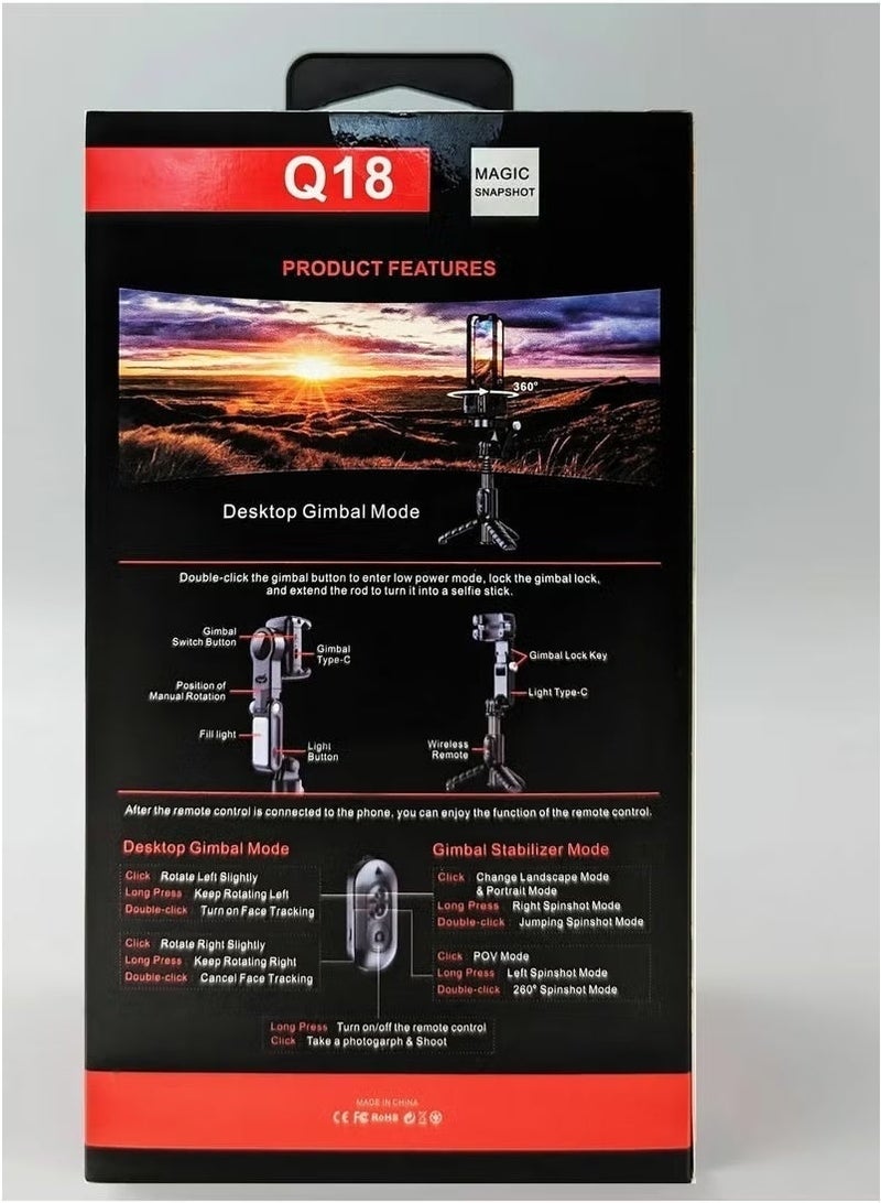 GIMBAL Smart Fill Light Stabilizer for Mobile Phones – Enhance Your Video Quality with Stable, Well-Lit Shots - Image 5