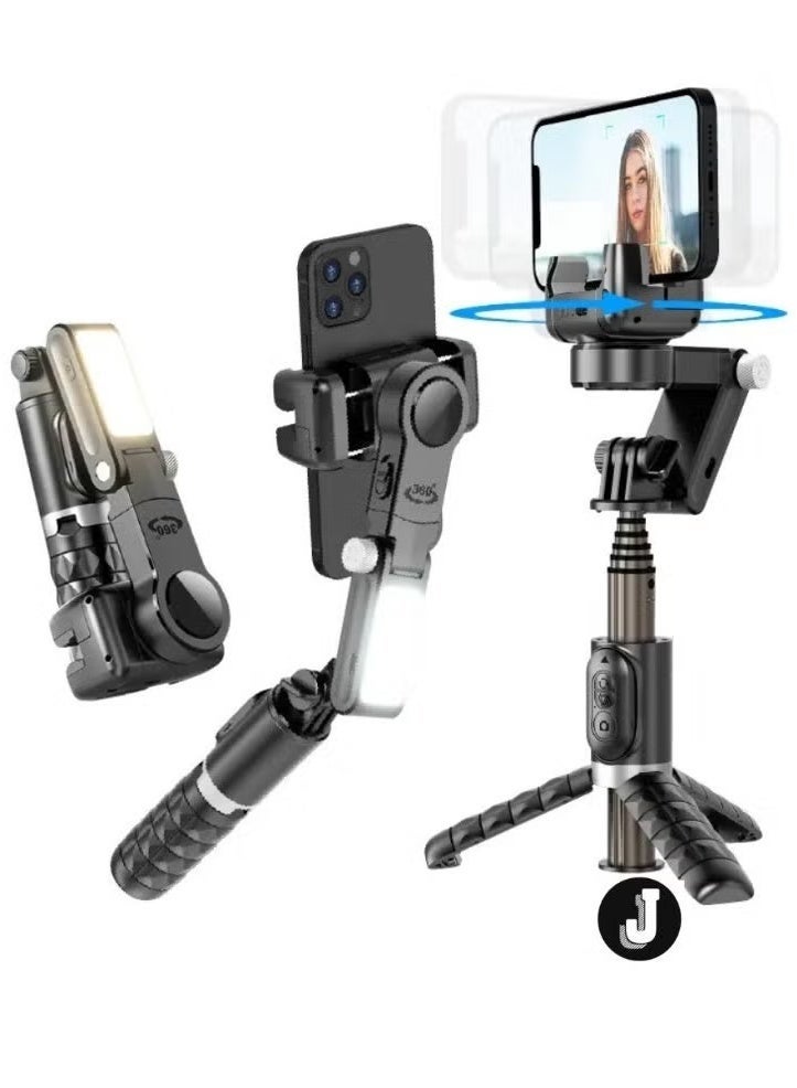 GIMBAL Smart Fill Light Stabilizer for Mobile Phones – Enhance Your Video Quality with Stable, Well-Lit Shots - Image 1