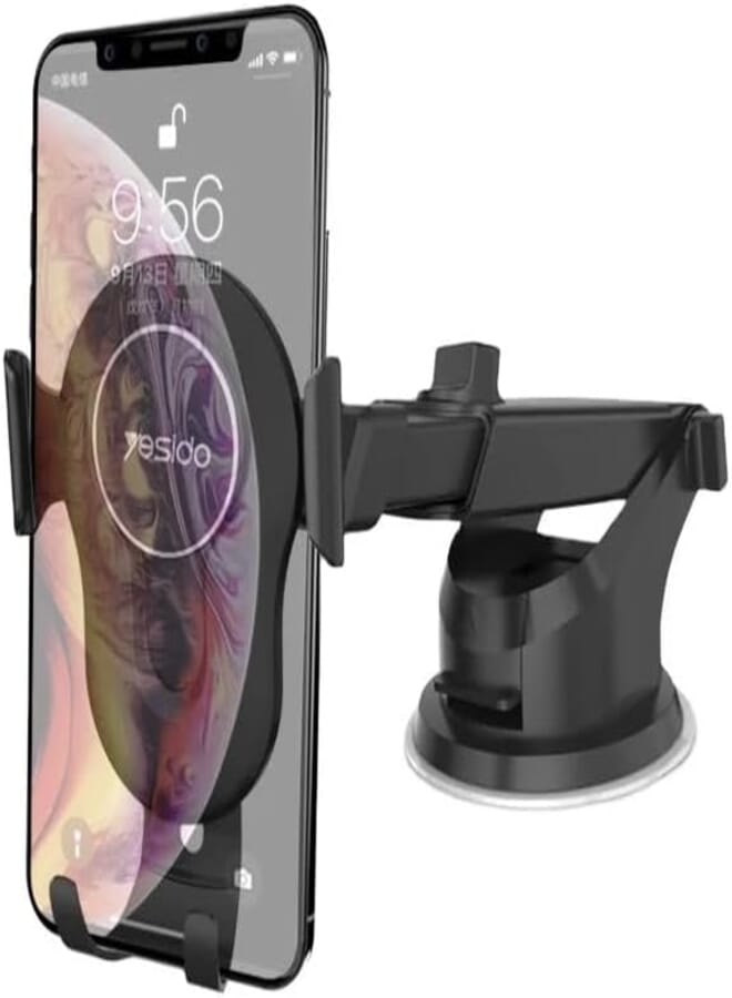 Next Store Gravity Long Arm Phone Holder – 360 Degree Rotation for Perfect Viewing Angles, Strong Hold, Easy to Install, Angle Adjustment, No Obstruction of View and Driving Safety.