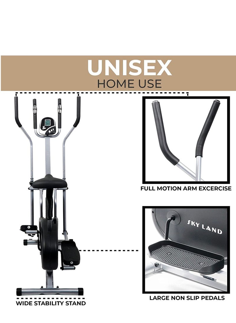 Sky Land - 2 In 1 Elliptical Cross Trainer Exercise Bike - Image 1