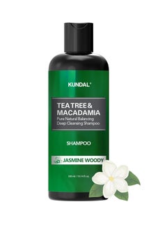 KUNDAL Kundal Tea Tree & Macadamia Deep Cleansing Shampoo [Jasmine Woody] - Korean Hair Care, Scalp Care, Tea Tree extract, For All hair Types 10.14fl oz (pack of 1)  - Image 1