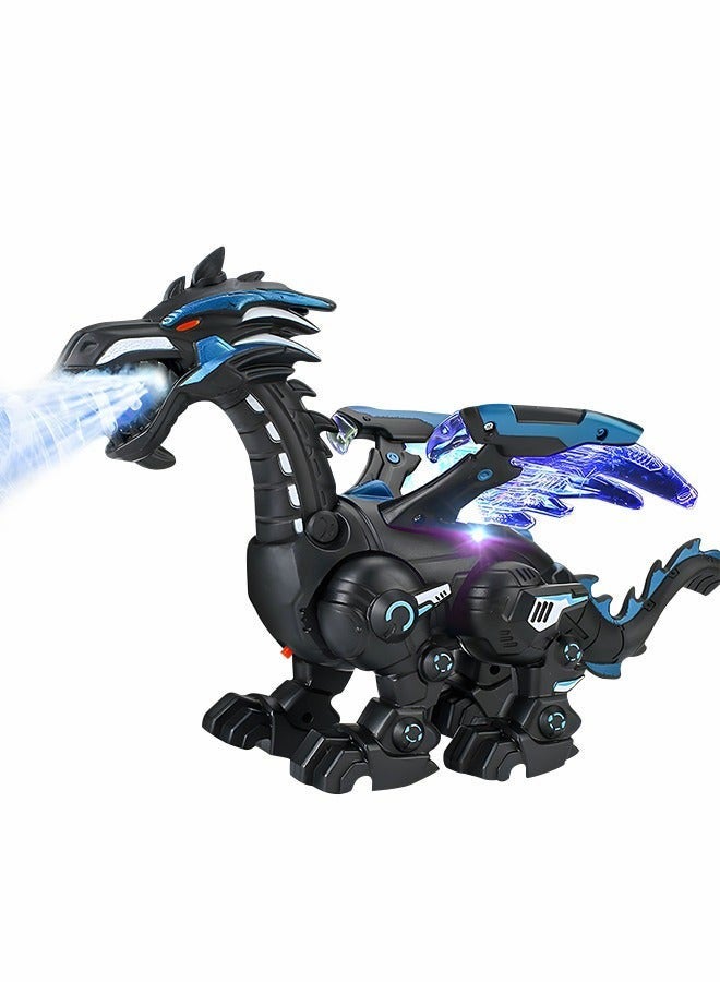 DURKU Realistic Electric Walking Dinosaur Model with LED Lighting, Water Spray, and Roaring Sound - Perfect Electric Toy for Kids - Image 1