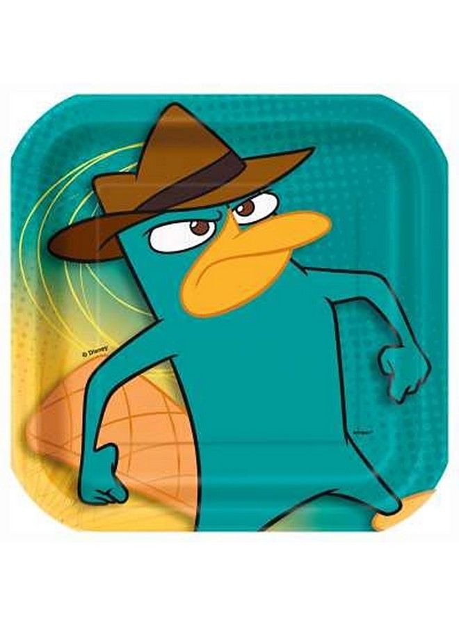 Unique Phineas And Ferb Birthday Party Supplies Bundle Pack Includes Plates Napkins Table Cover Loot Bags Blowouts (Bundle For 16) - Image 3